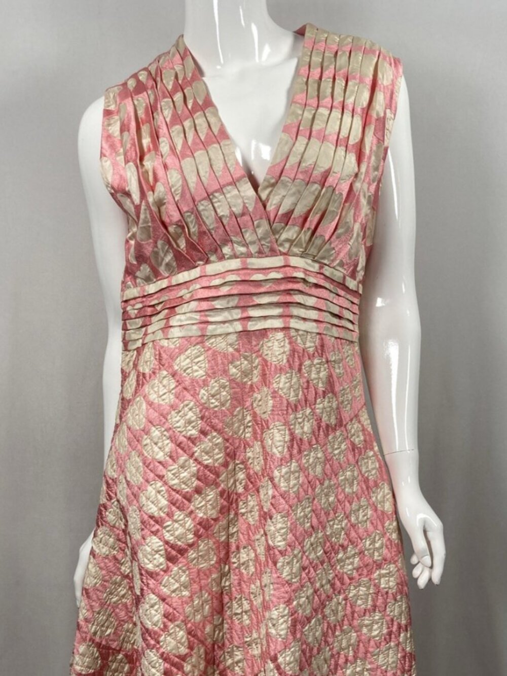 Verb by Pallavi Singhee Anthropologie Sugared Hearts Midi Dress Pink Size 8